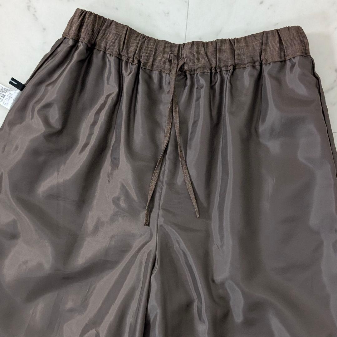 極美品★ジャーナルスタンダード ツイルタックキュロット 38 チェック 秋冬