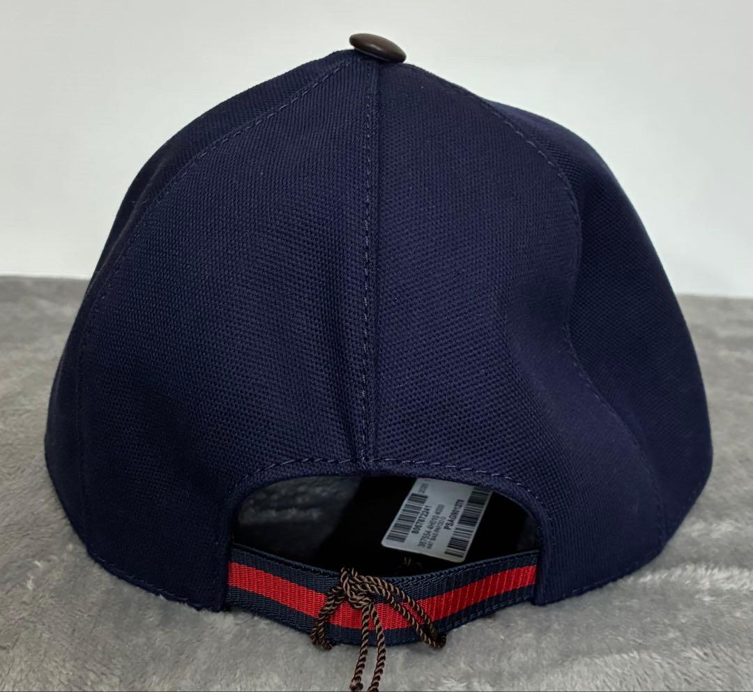Gucciベースボールキャップ ネイビー