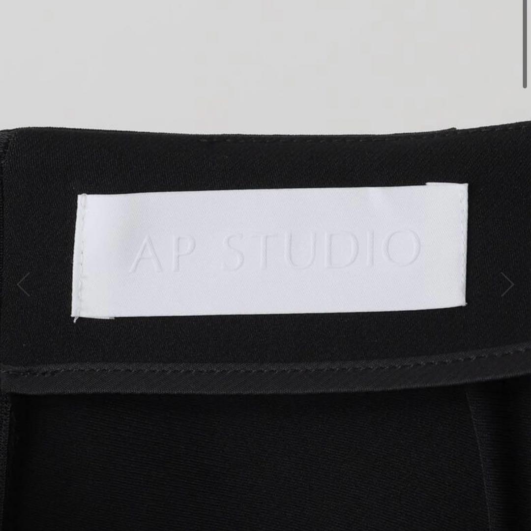 【新品•未使用】AP STUDIO ツイルフレアスカート　ブラック　38