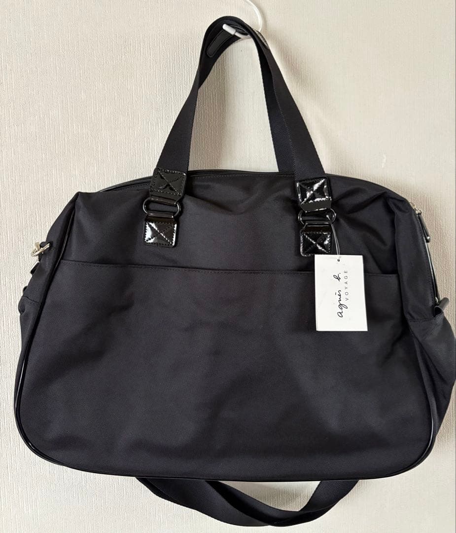 未使用　アニエス・ベー　ボストンバッグ　ブラック　2way