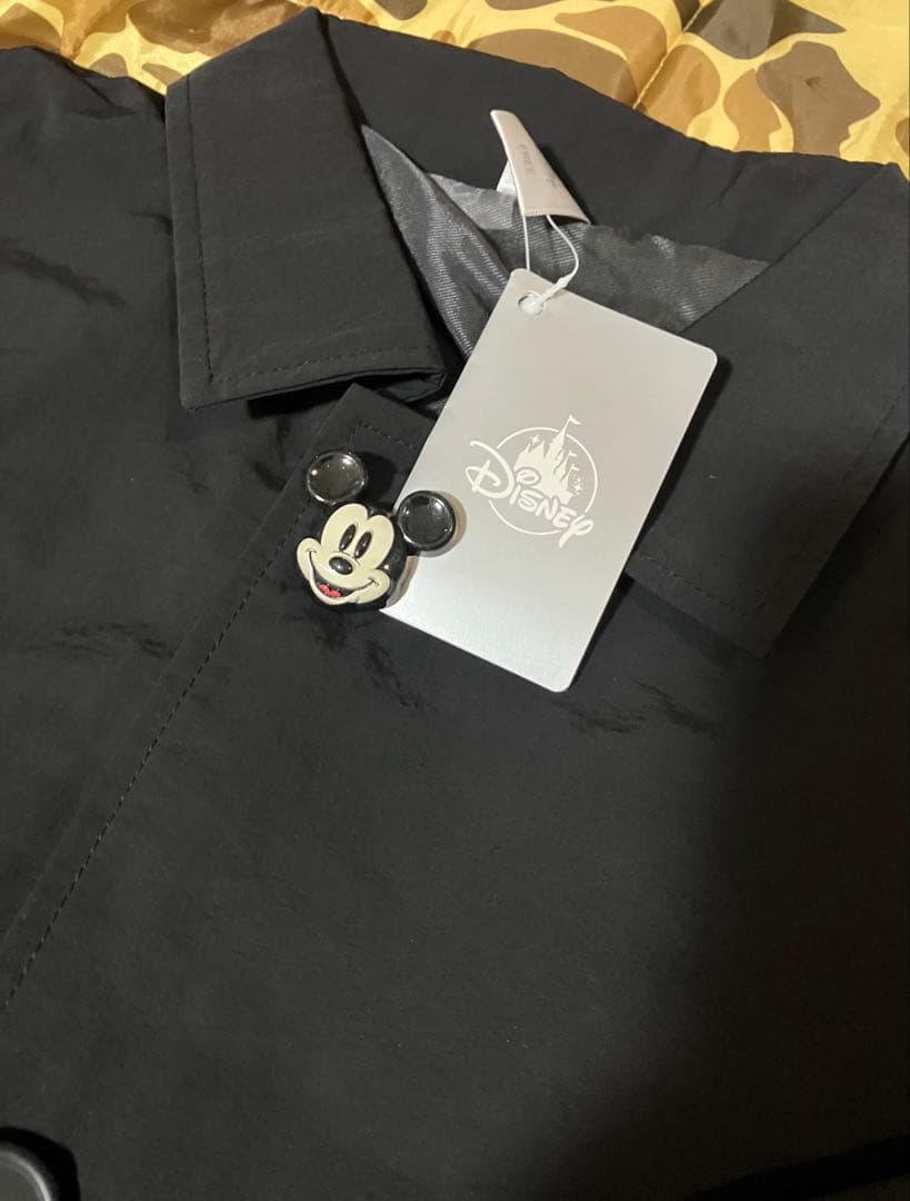 ディズニー　ミッキー　ステンカラーコート　ブラック　春まつりくじ　ジャンパー