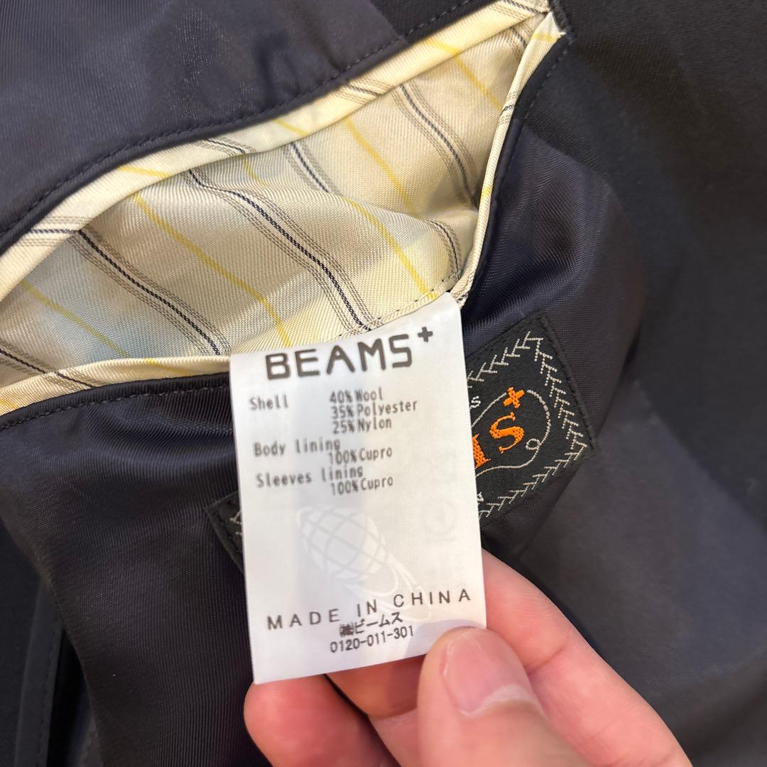 BEAMS ネイビー ブレザー 3B Blazer Combat Wool