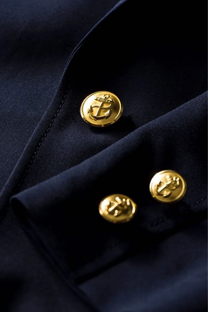BEAMS ネイビー ブレザー 3B Blazer Combat Wool