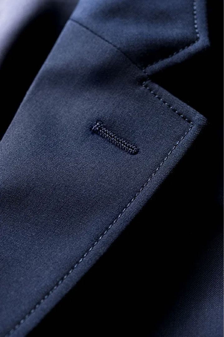 BEAMS ネイビー ブレザー 3B Blazer Combat Wool