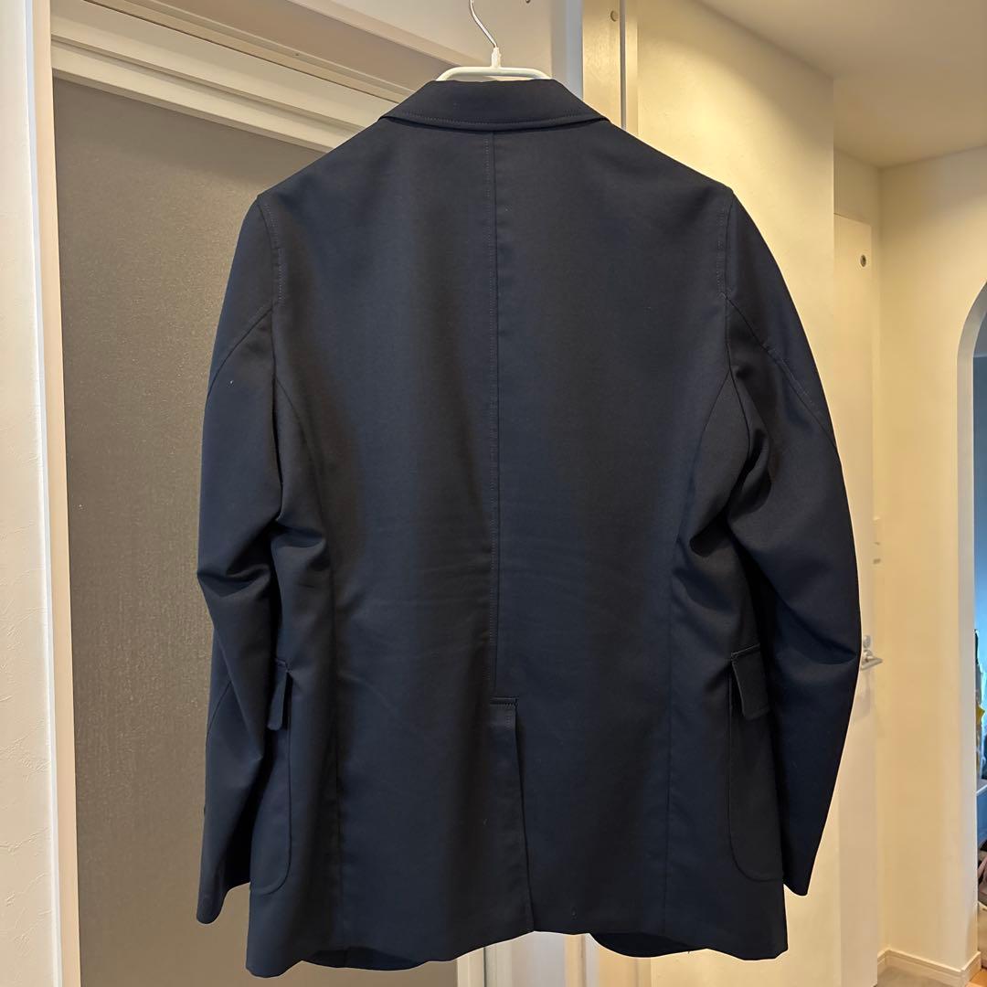 BEAMS ネイビー ブレザー 3B Blazer Combat Wool