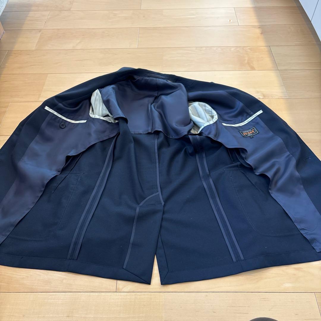 BEAMS ネイビー ブレザー 3B Blazer Combat Wool