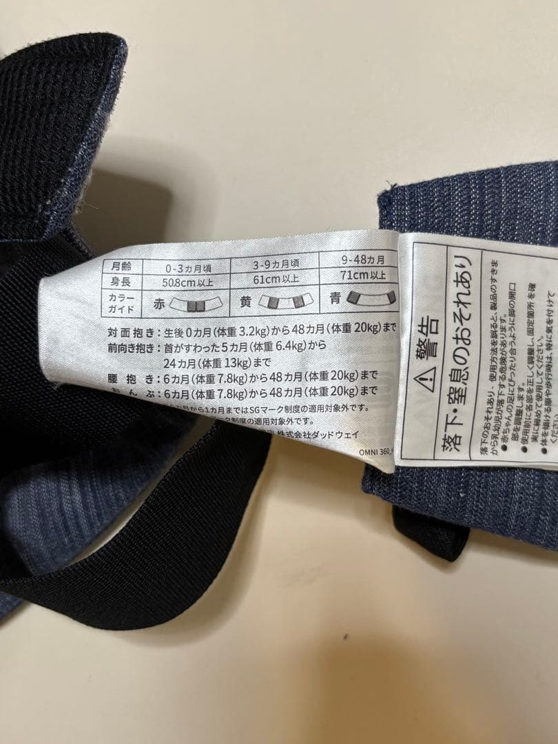 【良品】エルゴベビー ergobaby OMNI 360 抱っこひも インディゴ