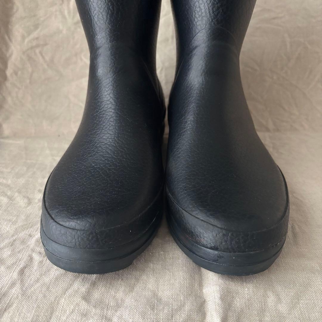 AIGLE ミドルラバーブーツ 38 24.5cm ダークネイビー レインブーツ