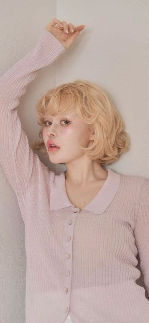 もぐちゃんmuguet uv cut polo knit