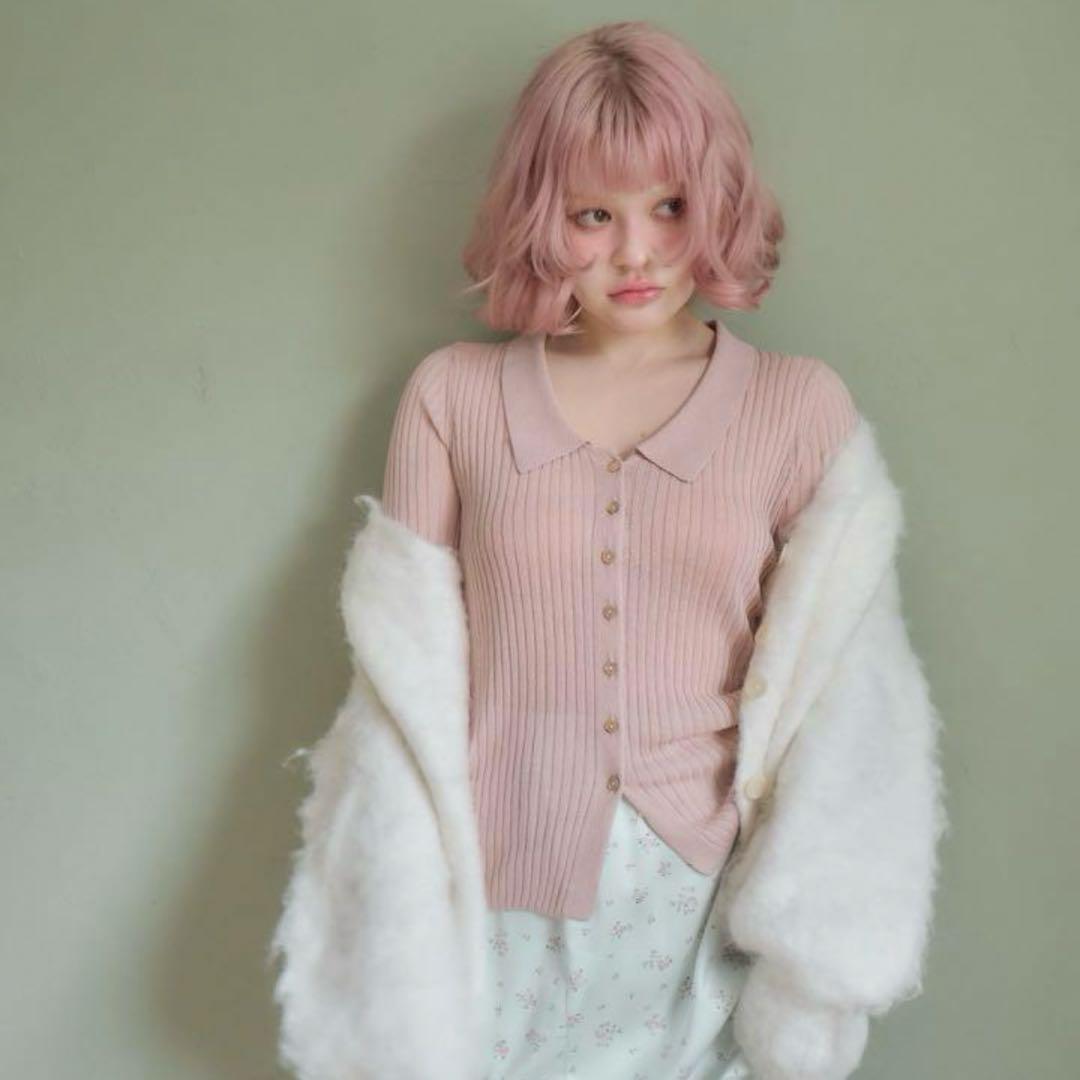 もぐちゃんmuguet uv cut polo knit