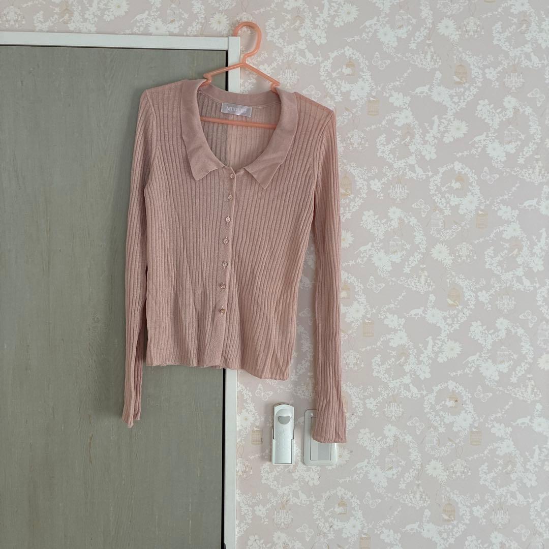 もぐちゃんmuguet uv cut polo knit