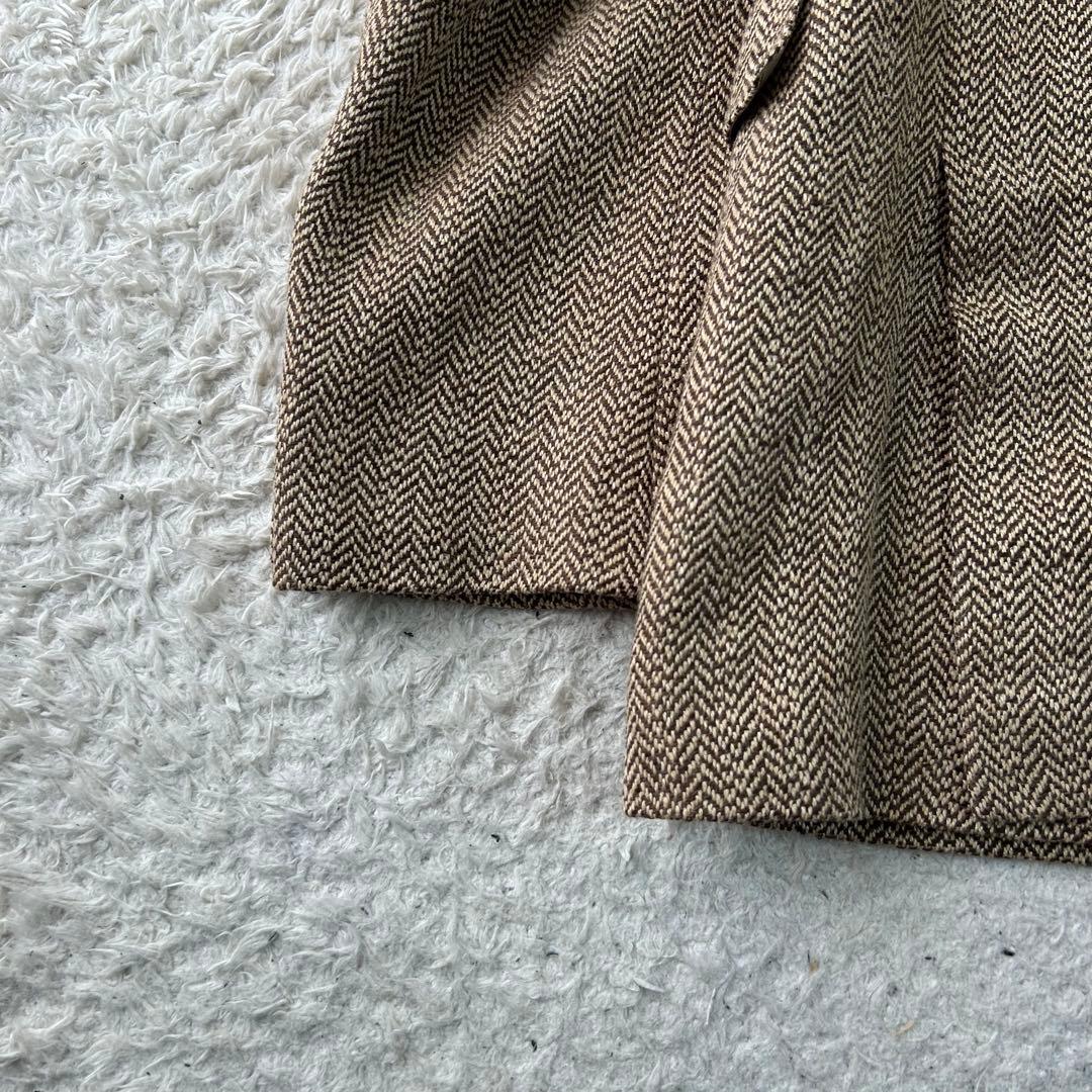 POLO RALPH LAUREN 麻リネン 絹 ヘリンボーン テーラードAB5