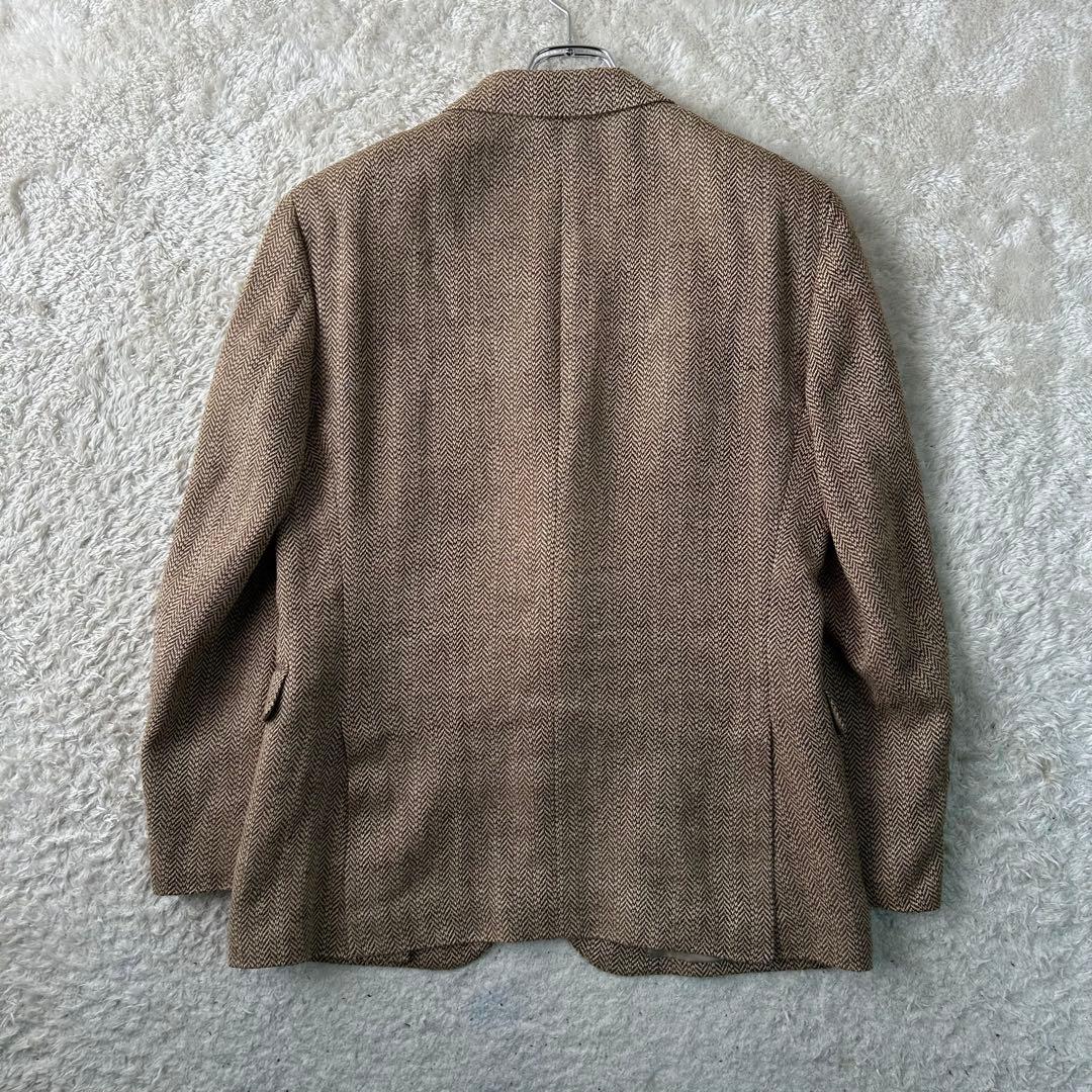 POLO RALPH LAUREN 麻リネン 絹 ヘリンボーン テーラードAB5