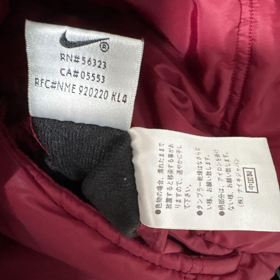 3/9まで　希少　90s NIKE リバーシブル　ダウンジャケット　赤黒　ナイキ