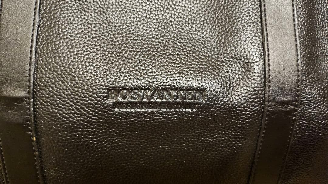 BOSTANTEN ブラック ボストンバッグ