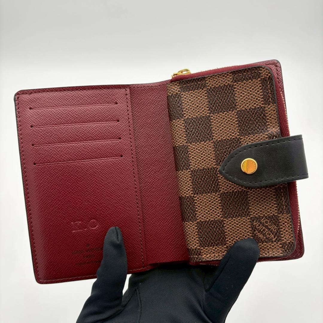 ルイヴィトン 折り財布 ダミエ エベヌ ポルトフォイユ ジュリエット 2719