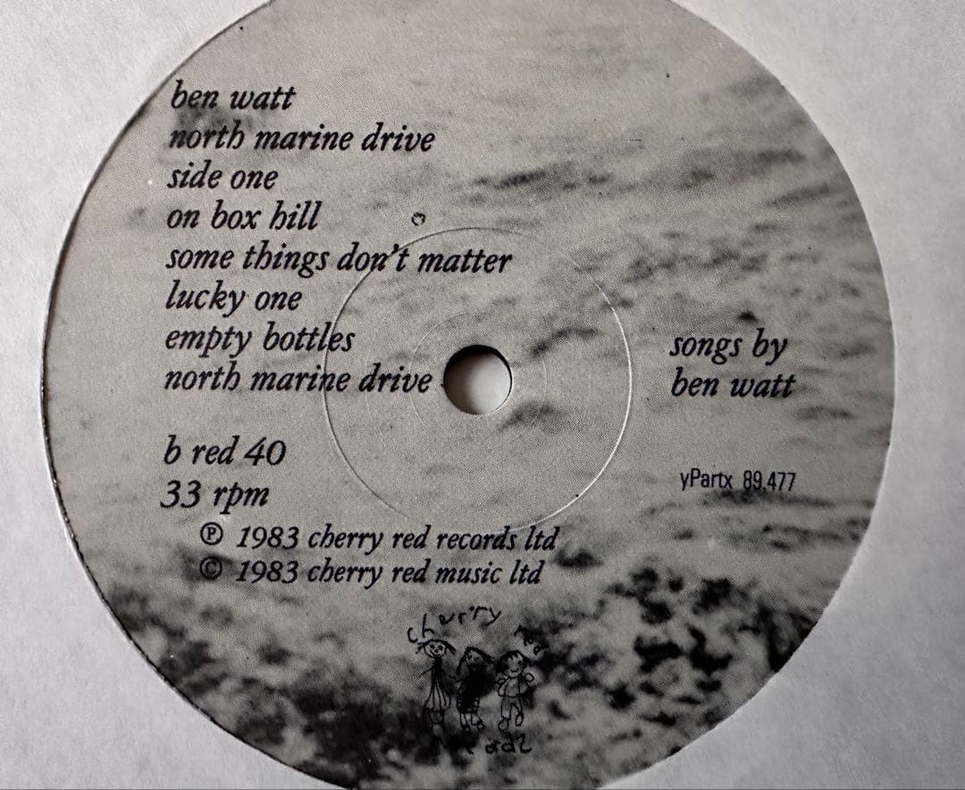 BEN WATT『North Marine Drive』 UKオリジナル LP