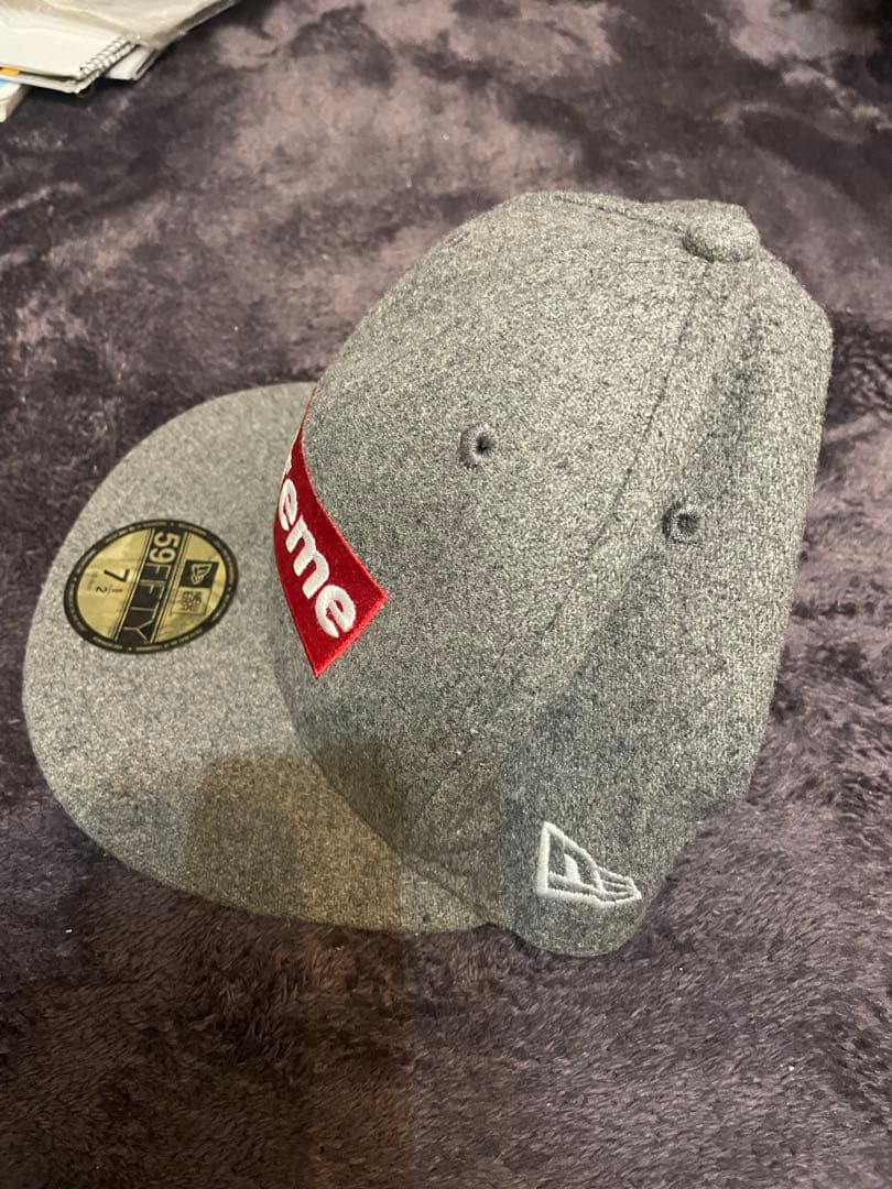 Supreme 59FIFTY グレーキャップ 7 1/2