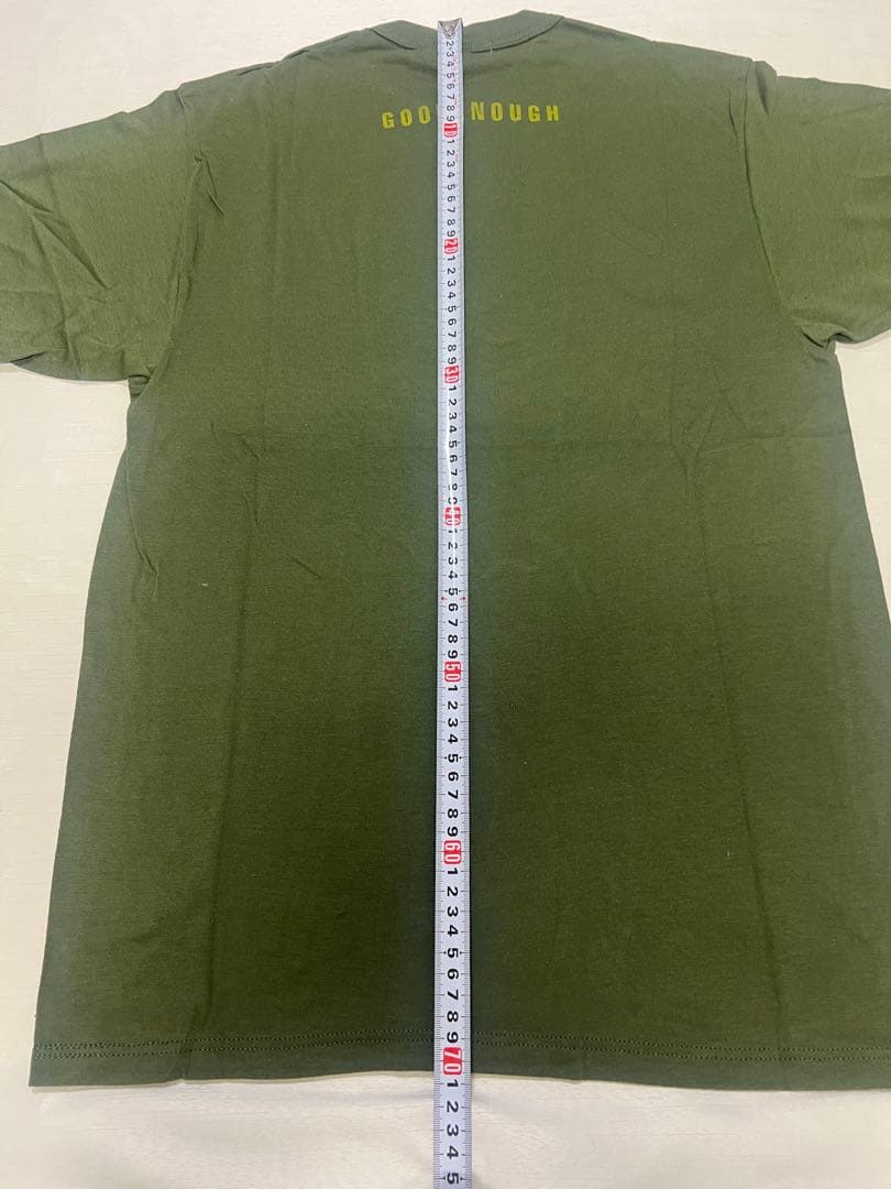 GOOD ENOUGH GEロゴTシャツ Lサイズ オリーブグリーン