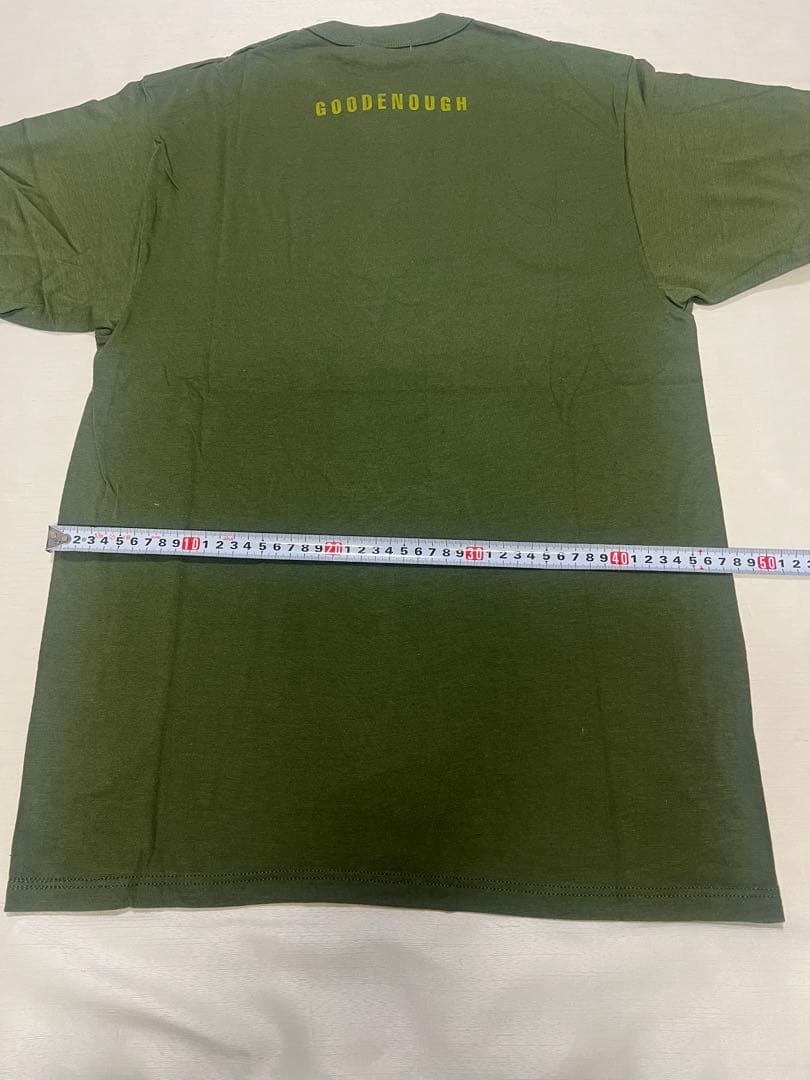 GOOD ENOUGH GEロゴTシャツ Lサイズ オリーブグリーン
