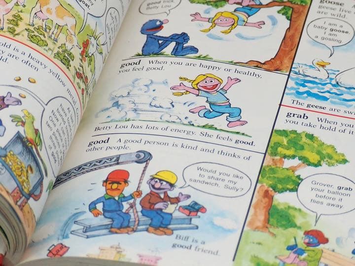 4409. セサミストリート 英語辞典 洋書 本