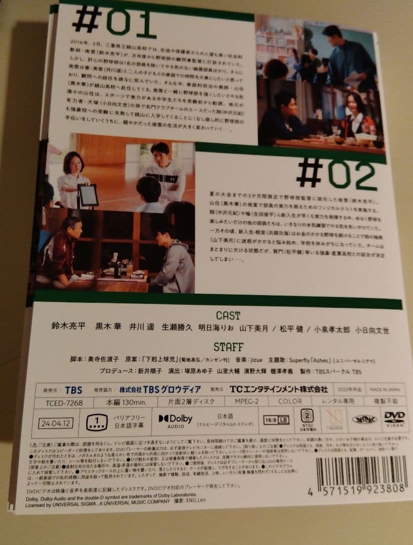 下剋上球児　dvd ドラマ　全巻　鈴木亮平　レンタル落ち