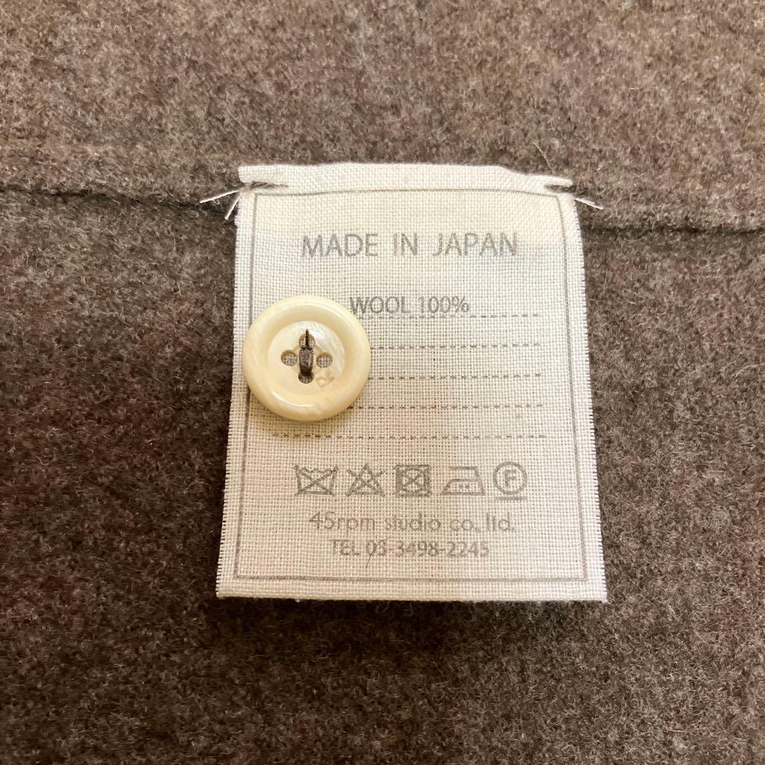 ✨ ろはろはへとっとほにほに ✨45R 縮絨ウール テント形 羽織り