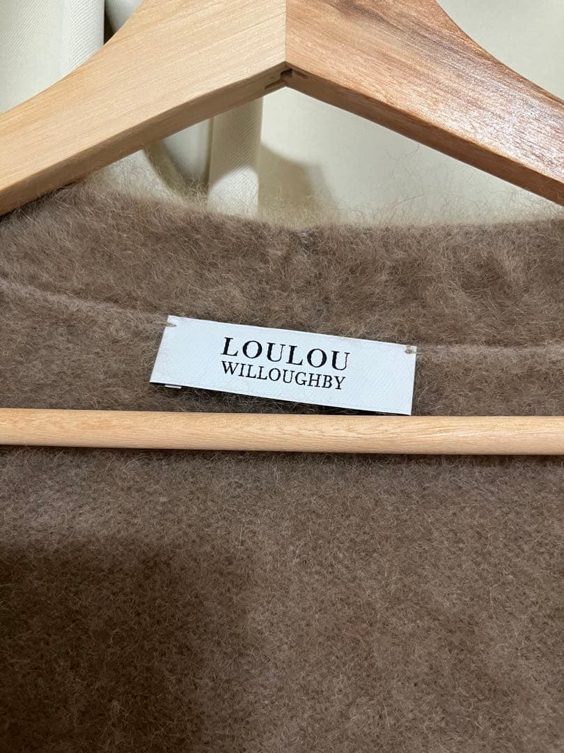 LOULOU WILLOUGHBY ブラウンロングカーディガン