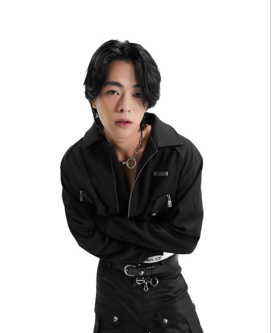 ジャケット・アウター rosenkreuz layered crop double zip up