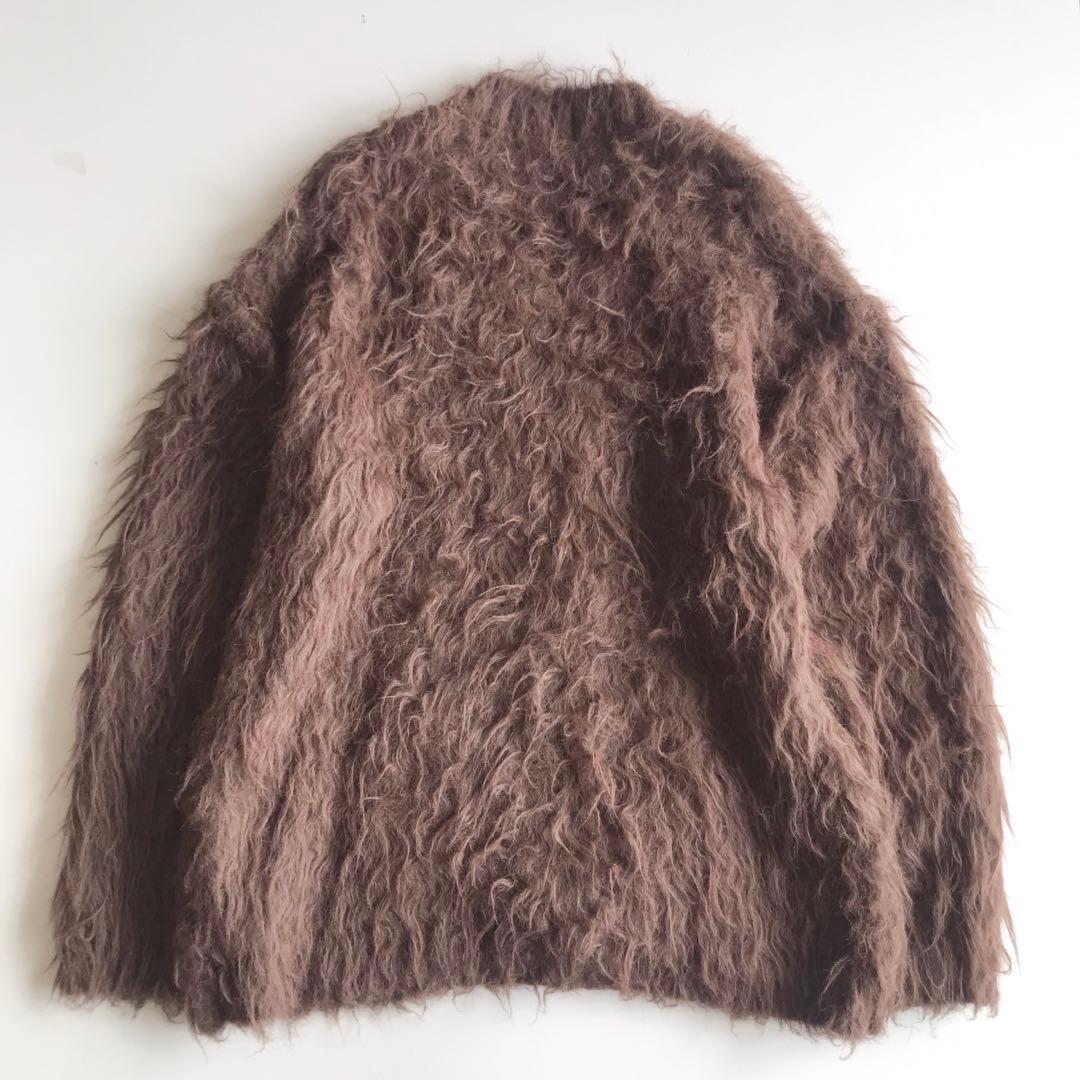 美品　メゾンスペシャル　フラッフィーシャギーカーディガン