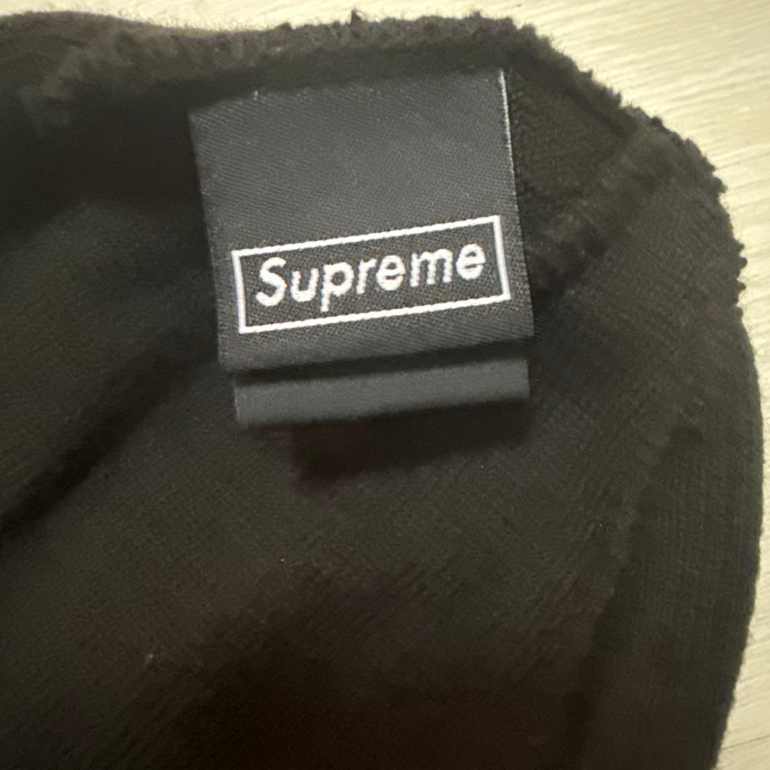 Supreme 黒 ニット帽