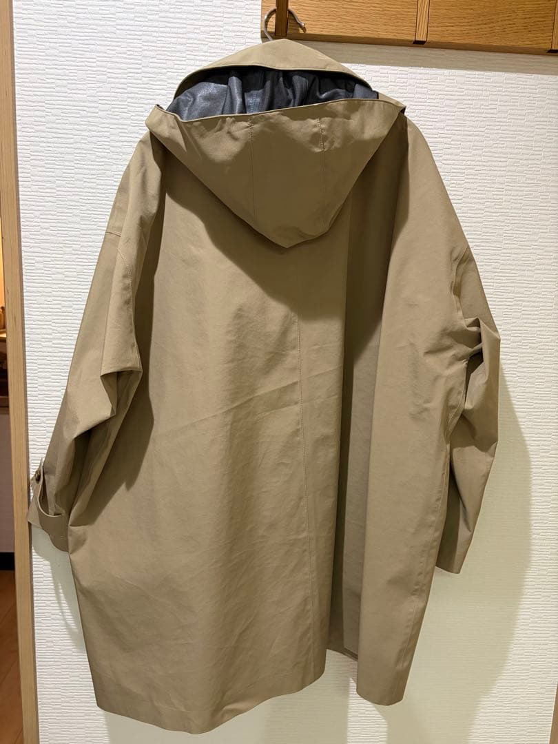 DANTON ベージュ フーデットコート