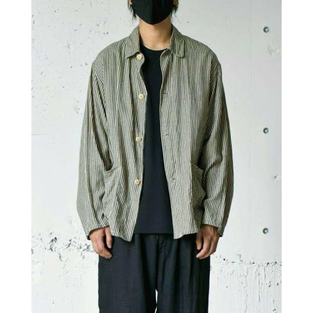 COMOLI 22SS ストライプ ワークジャケット 2