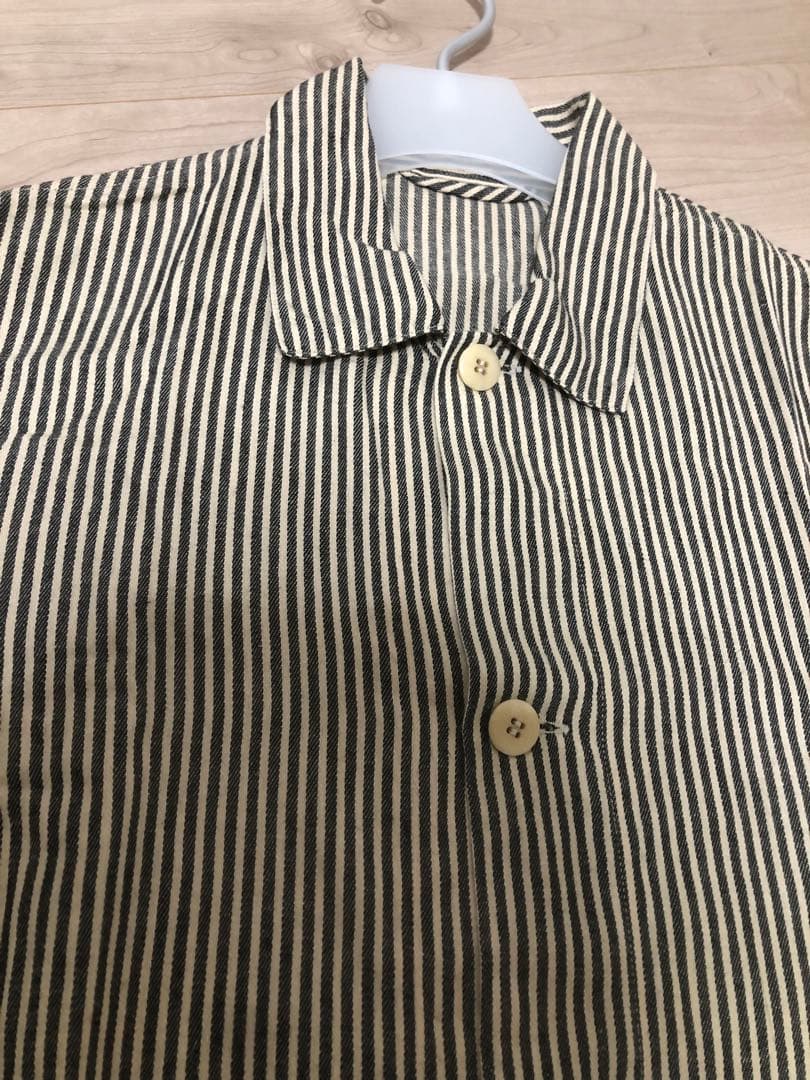 COMOLI 22SS ストライプ ワークジャケット 2