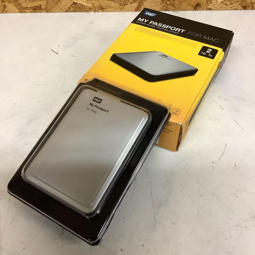 WD My Passport for Mac 2TB外付HDD箱付（わ-47）