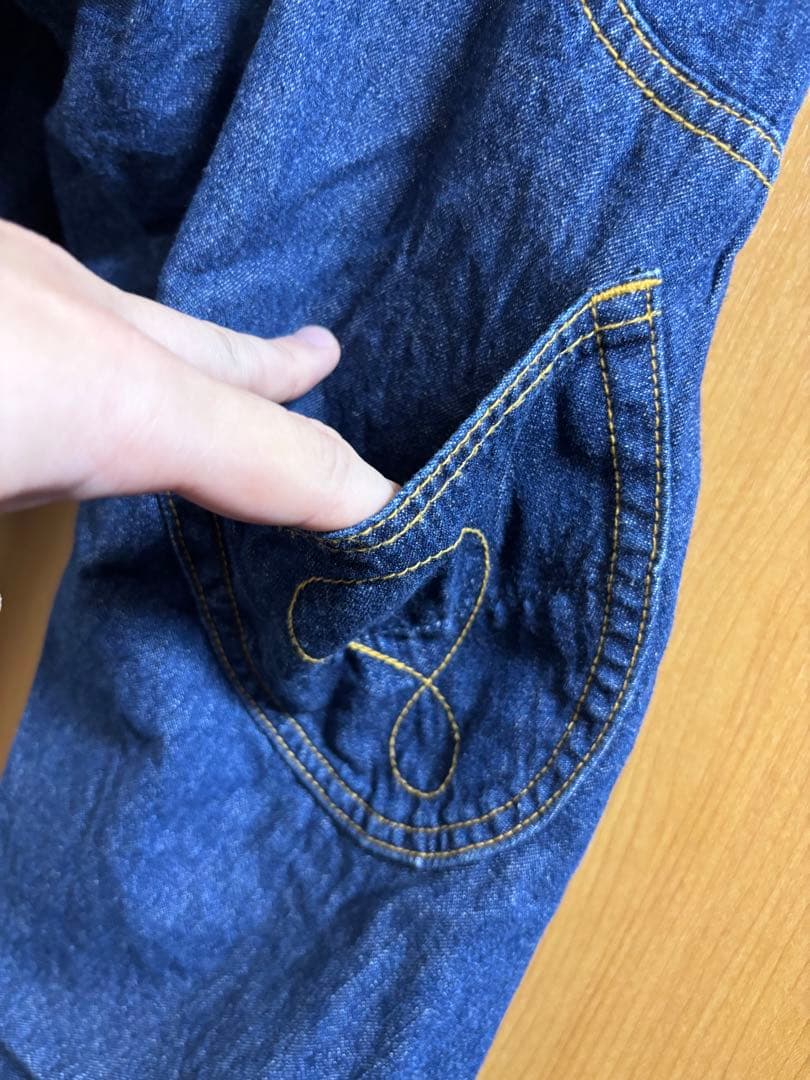 メルシーボークー デニム サルエルパンツ メンズ 3