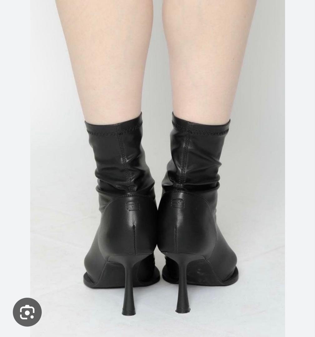 靴 melt the lady pointed skinny short boots