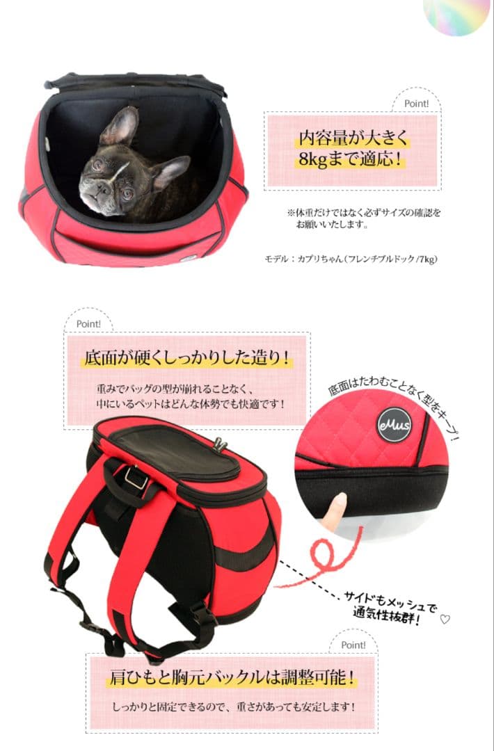 eMus エミューズ 超軽量！ リュックキャリーM ブラック