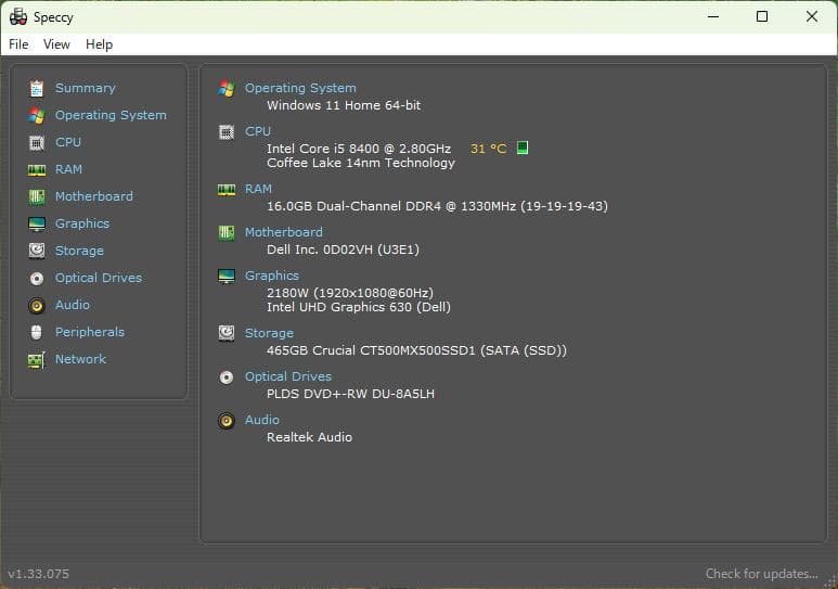 Dell Inspiron i5-8400 16gbメモリ 500gbSSD