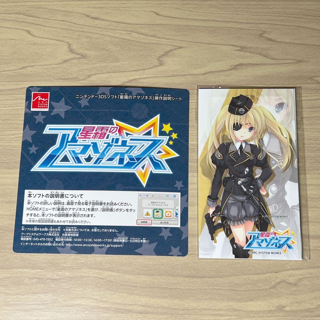 【ニンテンドー3DS】星霜のアマゾネス 初回特典シール付き 起動確認済み