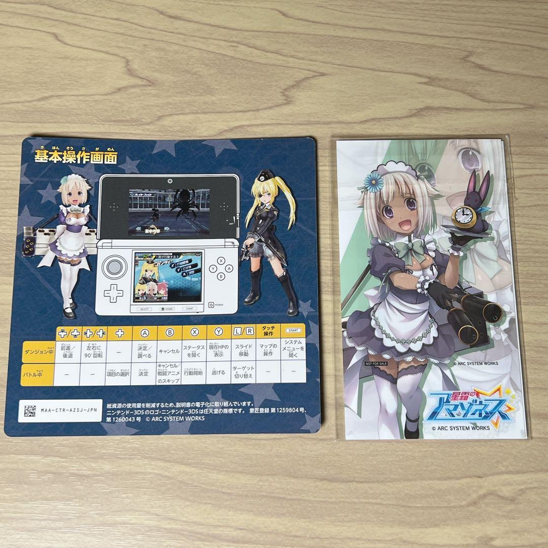【ニンテンドー3DS】星霜のアマゾネス 初回特典シール付き 起動確認済み