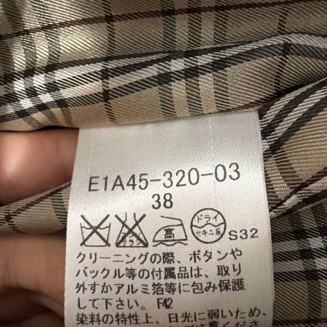 バーバリーブルーレーベル　トレンチコート　38