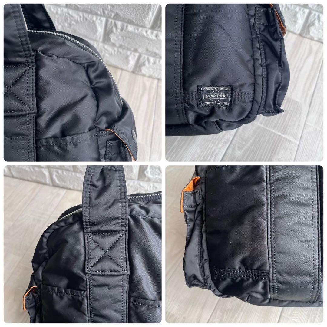 【美品】PORTER ポーター タンカー ダッフルバッグ 黒 ボストンバッグ