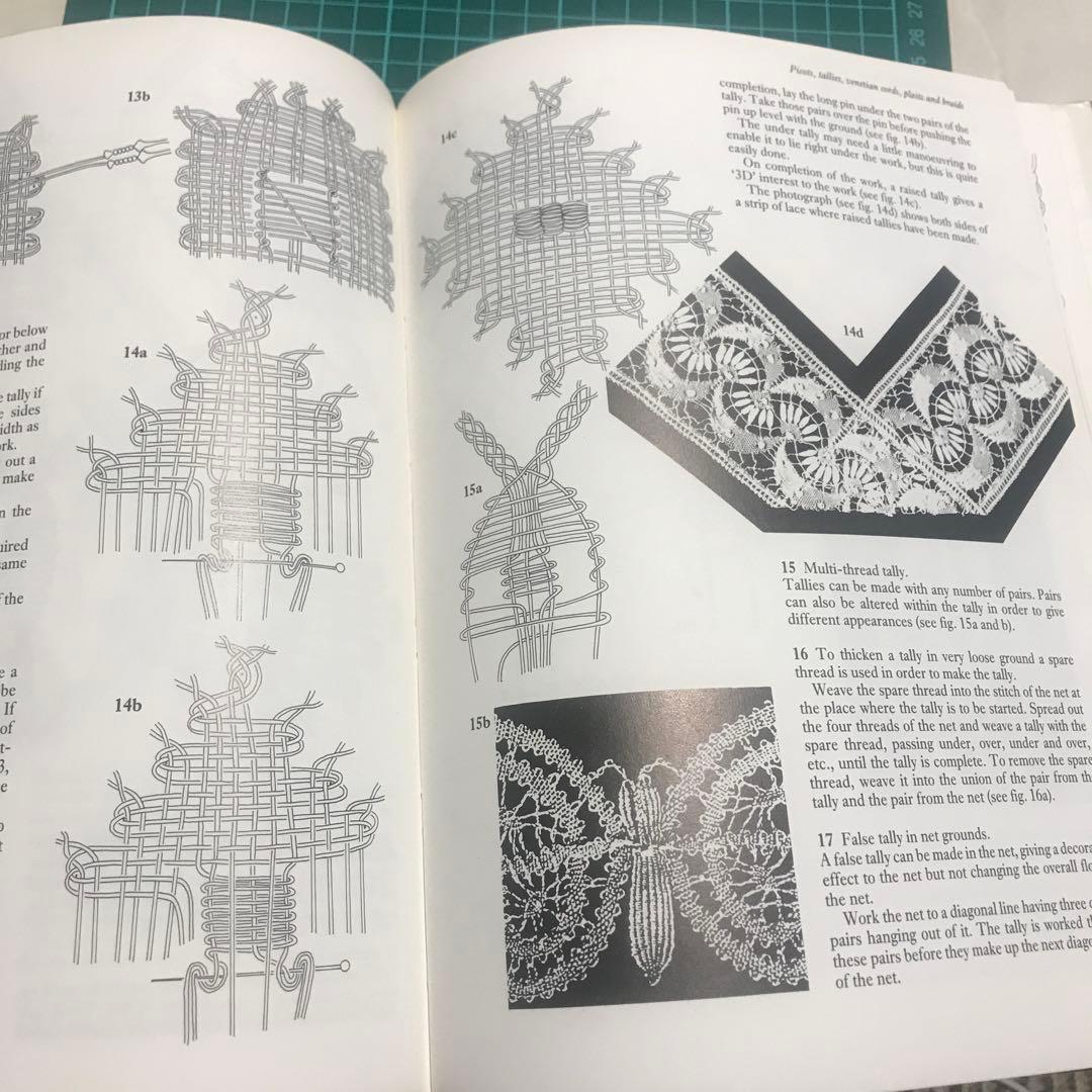 洋書 B.M.Cook Practical skills in bobbin lace