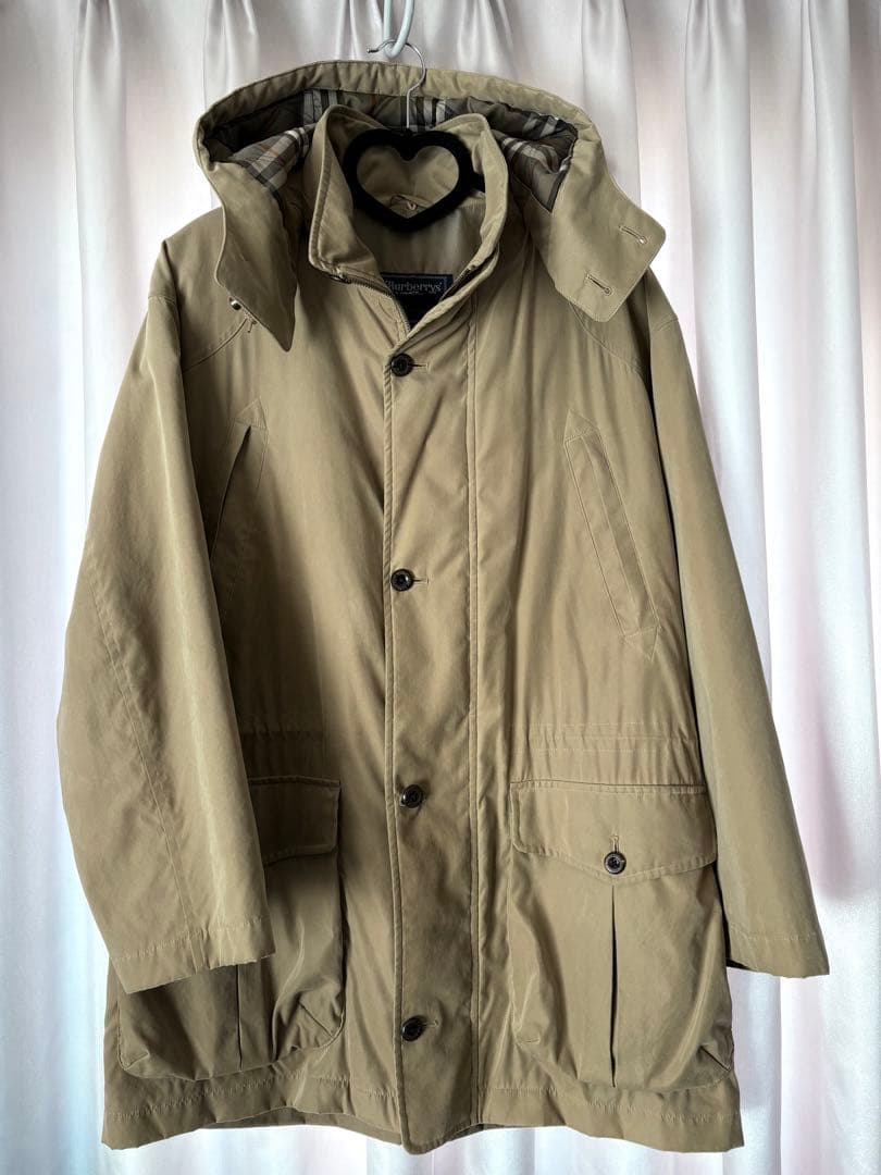 Burberry フード付き メンズモッズコート
