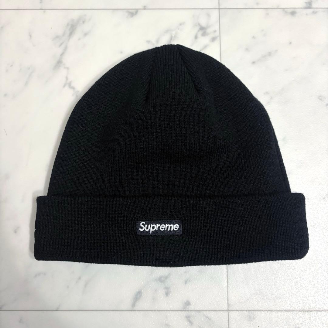 【希少】【美品】Supreme x New EraデビルSビーニー黒ニット帽