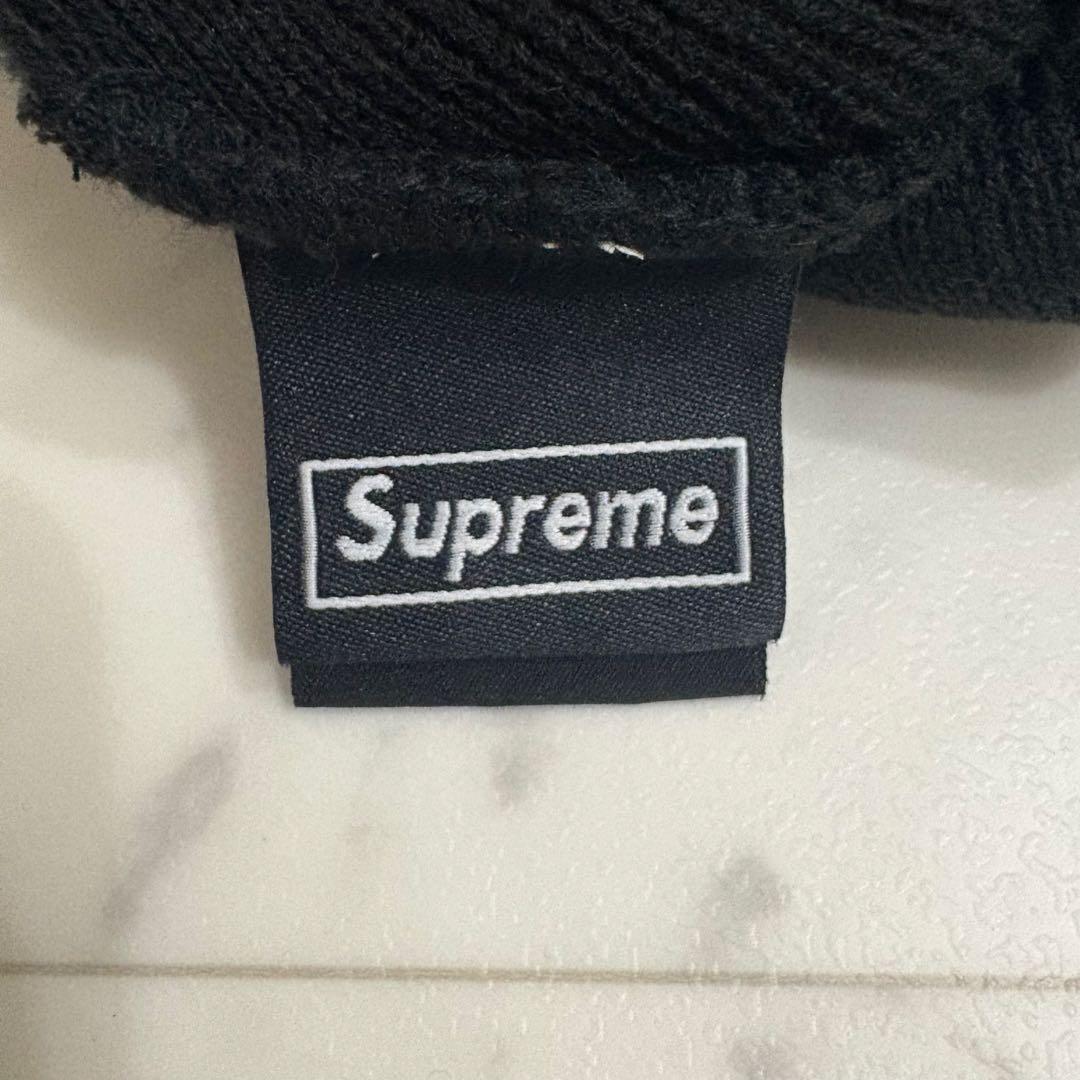 【希少】【美品】Supreme x New EraデビルSビーニー黒ニット帽
