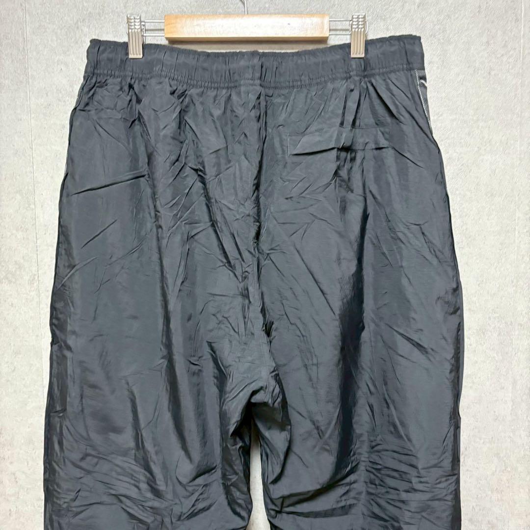 NIKE XL スウッシュ総柄 ナイロンパンツ ブラック　XL