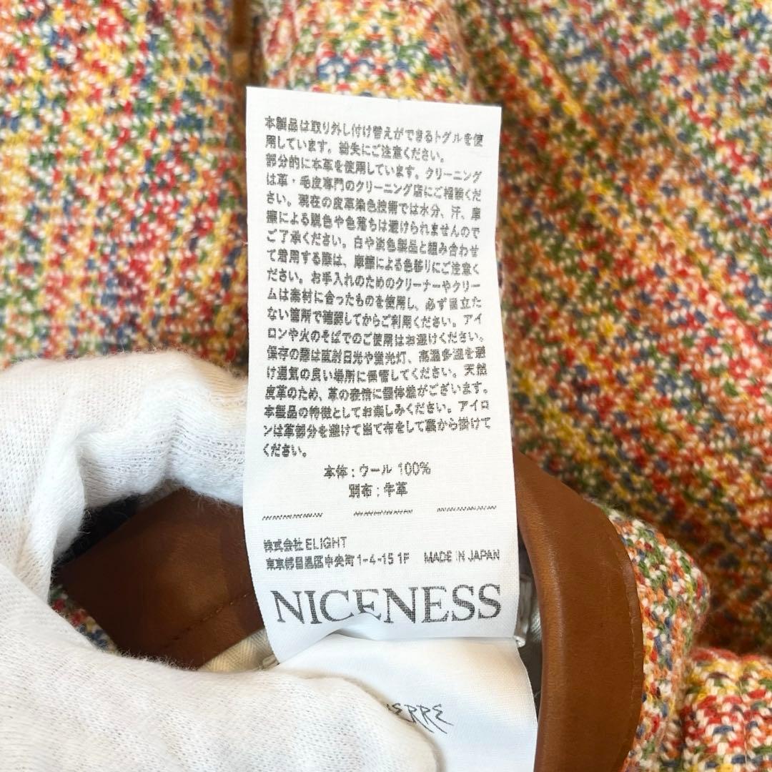 ジャケット・アウター NICENESS PIERRE herringbone duffle coat