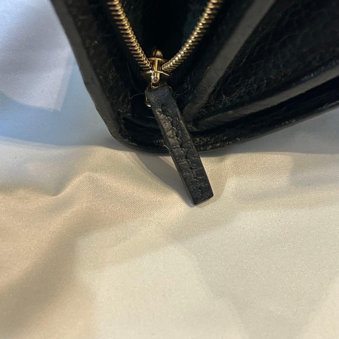 GUCCI GGマーモント 二つ折り財布 ブラック